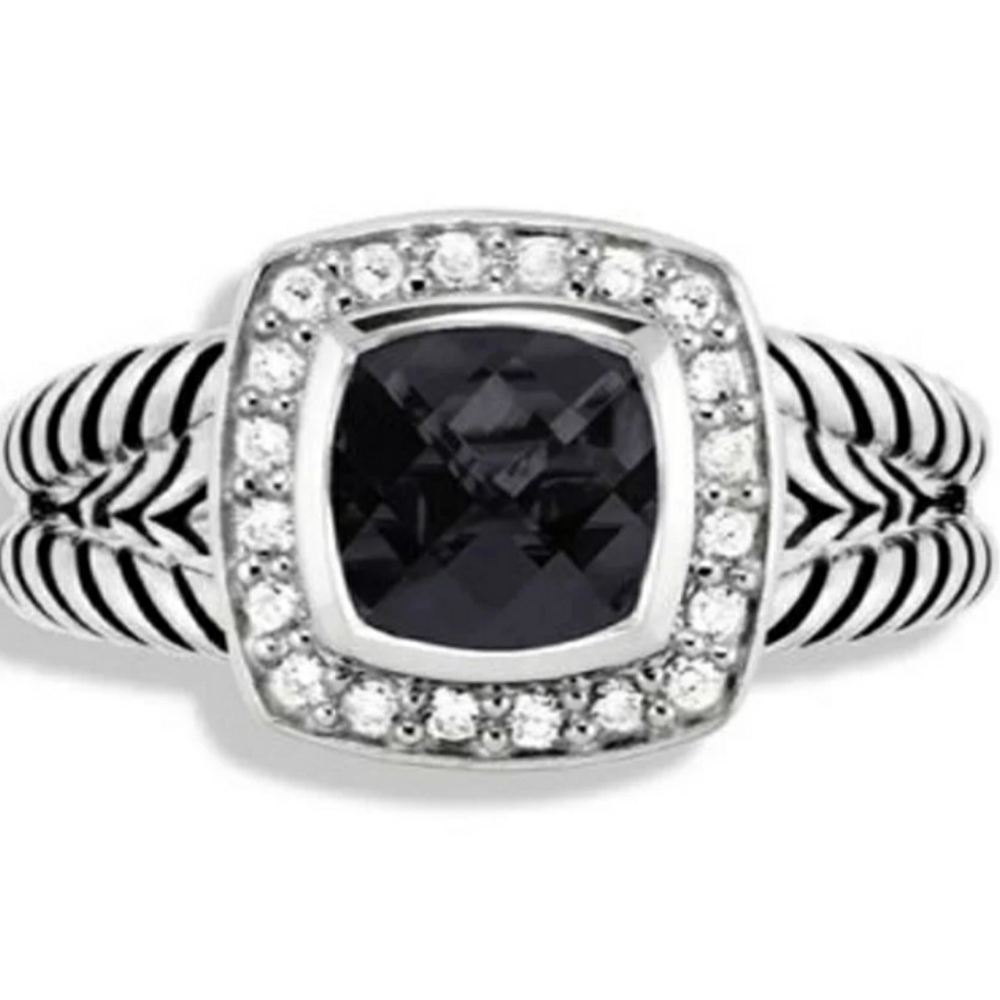 David Yurman Albion Onyx Ring Size 6
